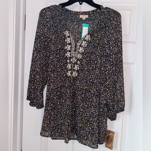 Elegant Floral Women's Blouse